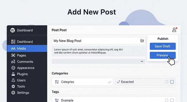 WordPress の更新画面イメージ画像