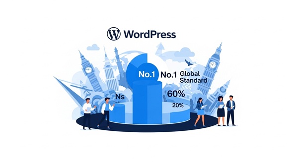 WordPressが世界シェアナンバ1をイメージした画像