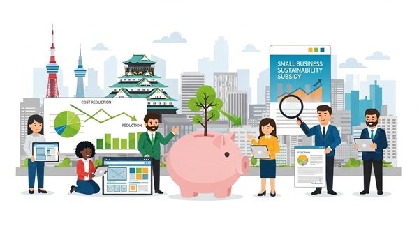 小規模事業者持続化補助金を活用したホームページ制作のイメージ図