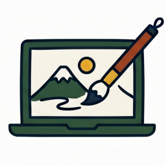 digital art laptop