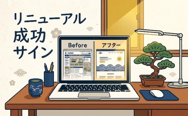 website renewal before after